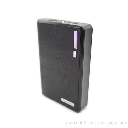 Wallet Power Bank with Flashlight and Dual USB Ports